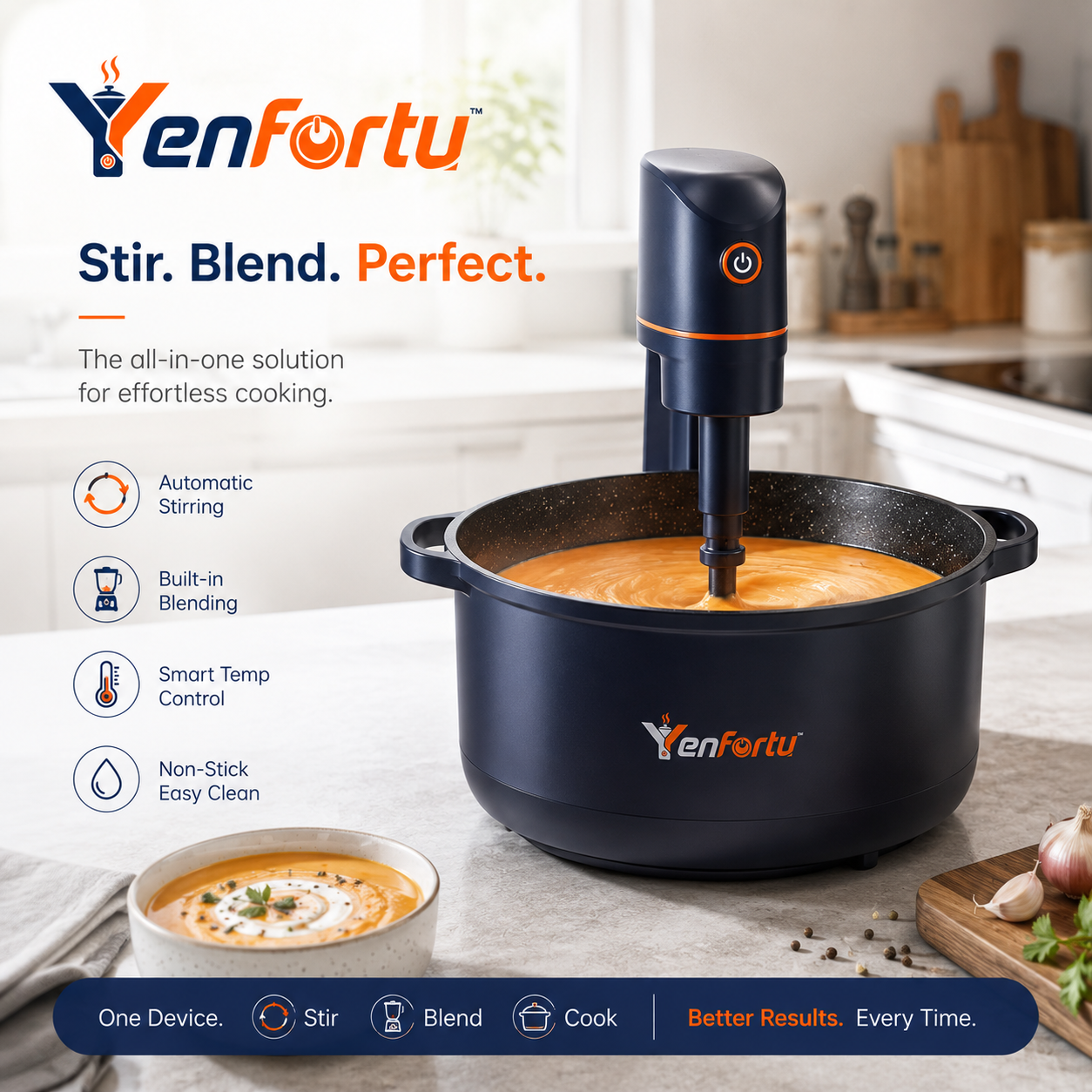Yenfortu™ AutoBlend CookStation Pro